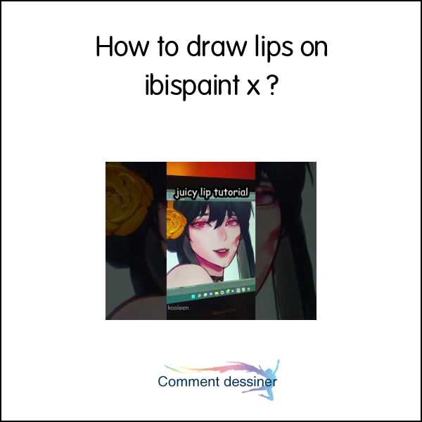 How to draw lips on ibispaint x